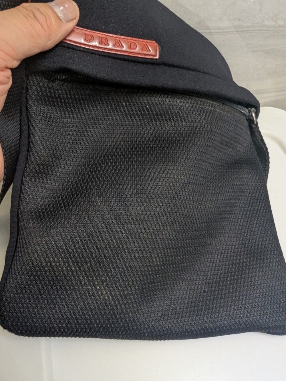 Prada Vintage Sports Black Shoulder Bag Y2K - Gem